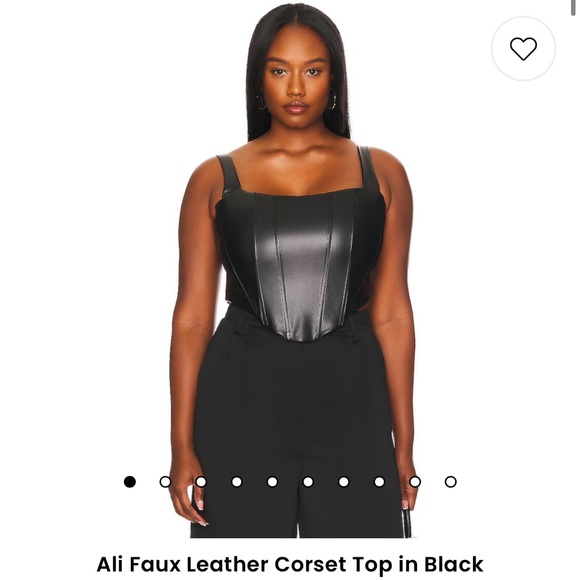 Ali Faux Leather Corset Top - Picture 1 of 5